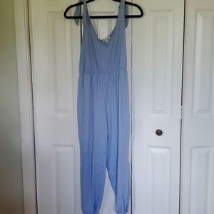 Blue jumpsuit